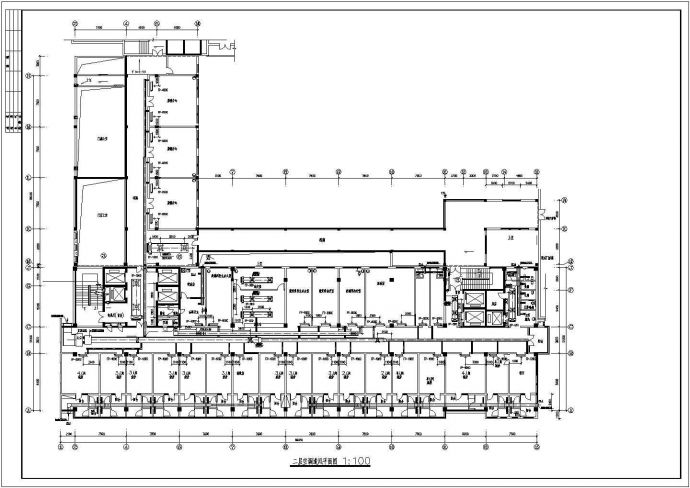 医院空调暖通系统规划CAD平面图_图1