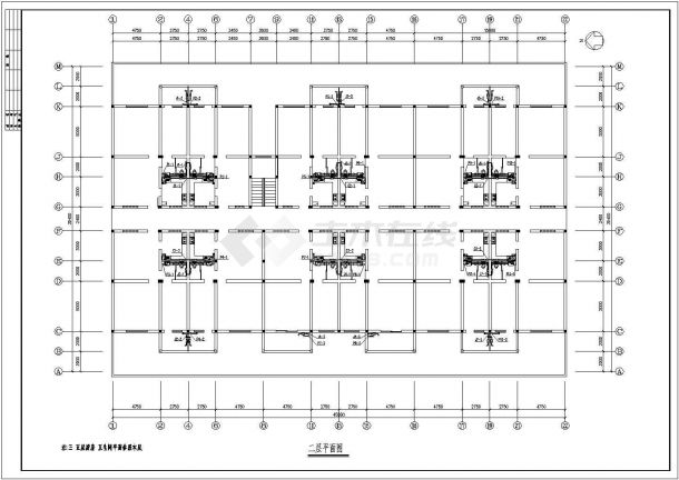 欧陆商城E型五层住宅给排水设计施工图-图二