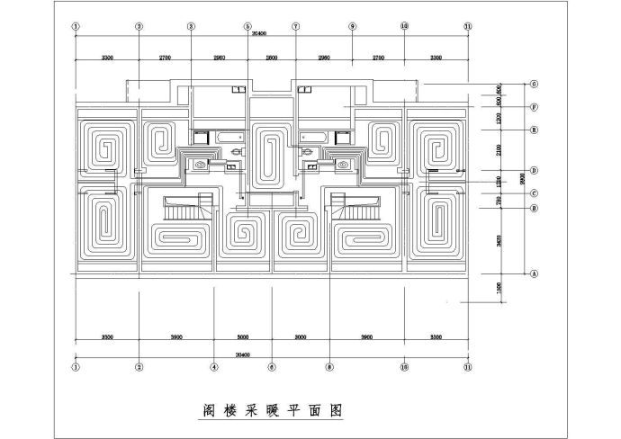 某住宅楼低温热水地板辐射采暖系统设计cad图纸，含设计说明_图1