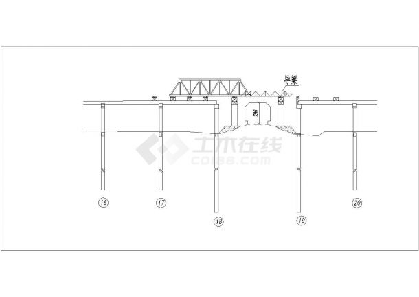 1-40米下承式简支钢桁梁桥设计套图（73张含引桥设计）-图一