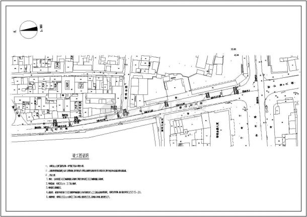 【邯郸市】某大街污水工程设计图纸-图一