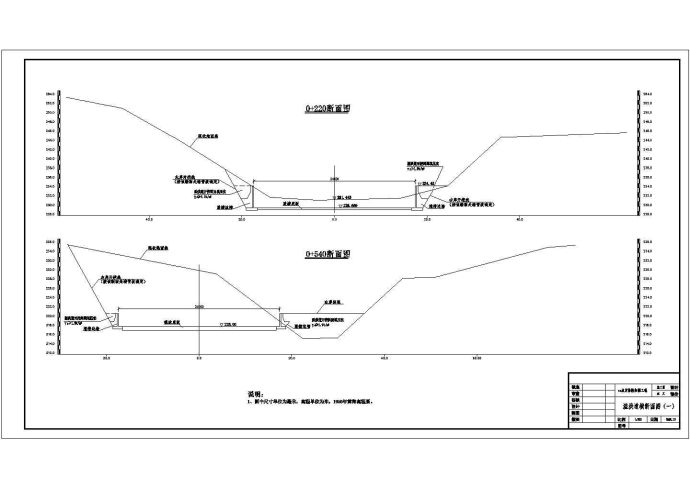 某水库除险加固溢洪道建闸设计图_图1