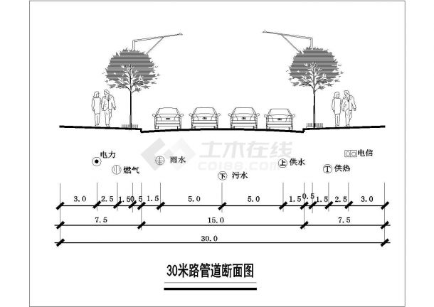 【邯郸市】某小区室外排水工程设计图纸-图一