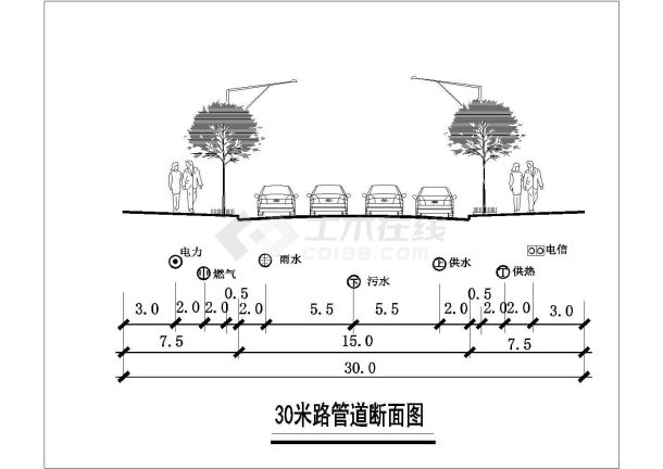 【邯郸市】某小区室外排水工程设计图纸-图二