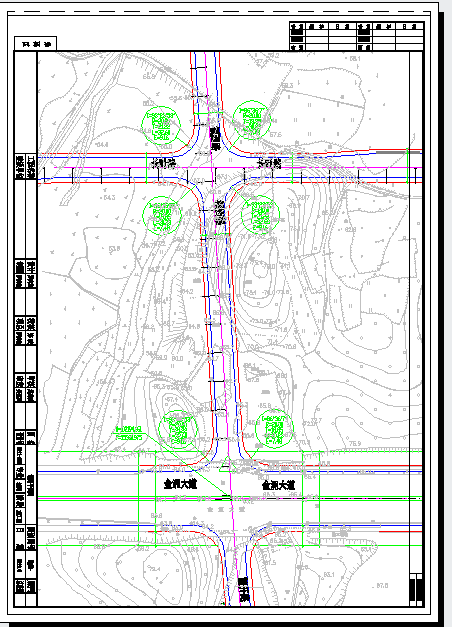 20m宽市政道路支路工程设计套图（39张）-图一
