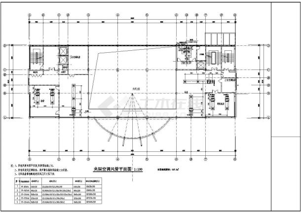 【江苏】某10层综合大楼风冷热泵空调机组暖通设计图纸-图二