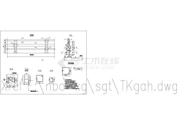 主跨140m双塔双索面预应力砼斜拉桥设计套图（85张附计算书）-图二