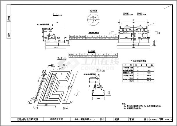 4×20m预应力空心板桥总体及下部结构设计套图（14张）-图二