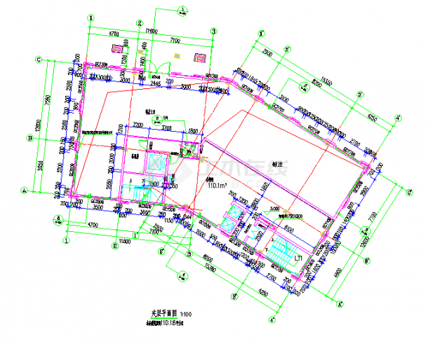 某二层中式风格餐厅建筑施工图-图二