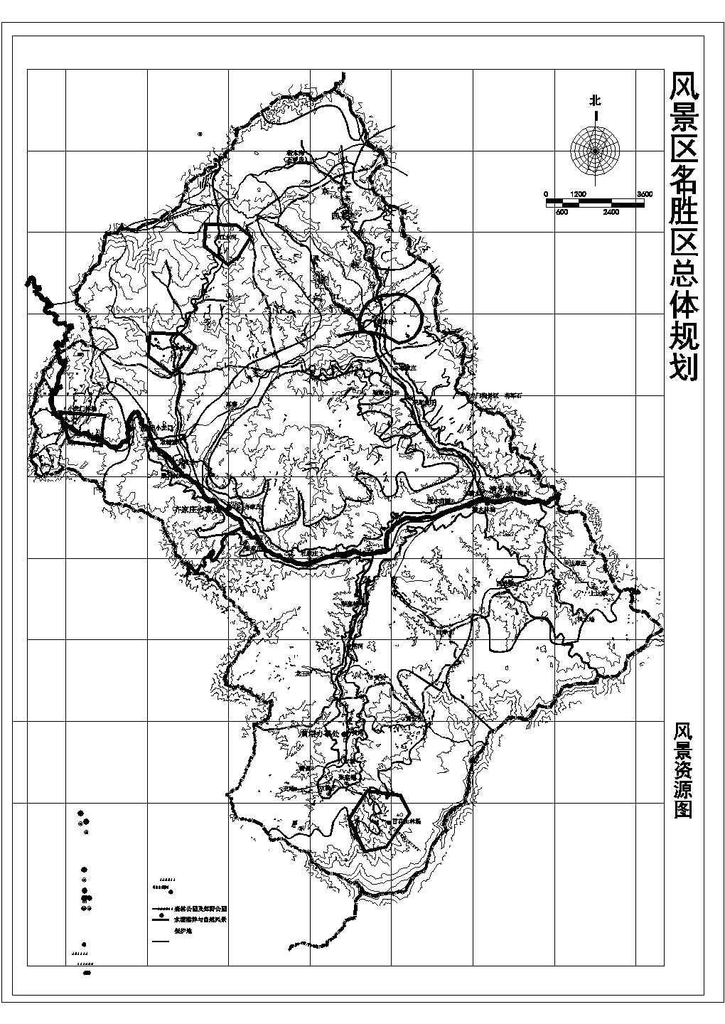 【重庆】某风景区给排水规划设计cad图纸
