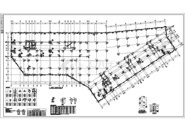 某项目大型地下室车库部分结构施工图-图一