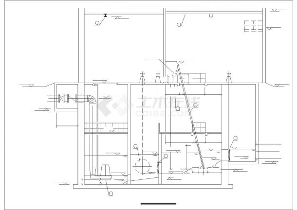 某污水泵站水厂设计cad图纸-图二