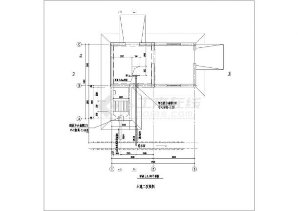 某道路雨水泵房潜污泵安装设计cad图纸-图二