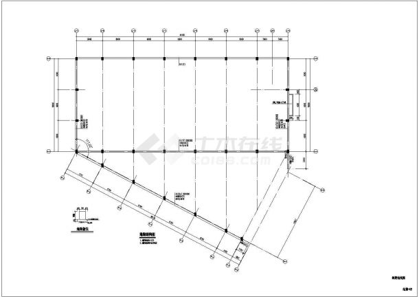 某地单层轻型钢结构厂房结构施工图-图二