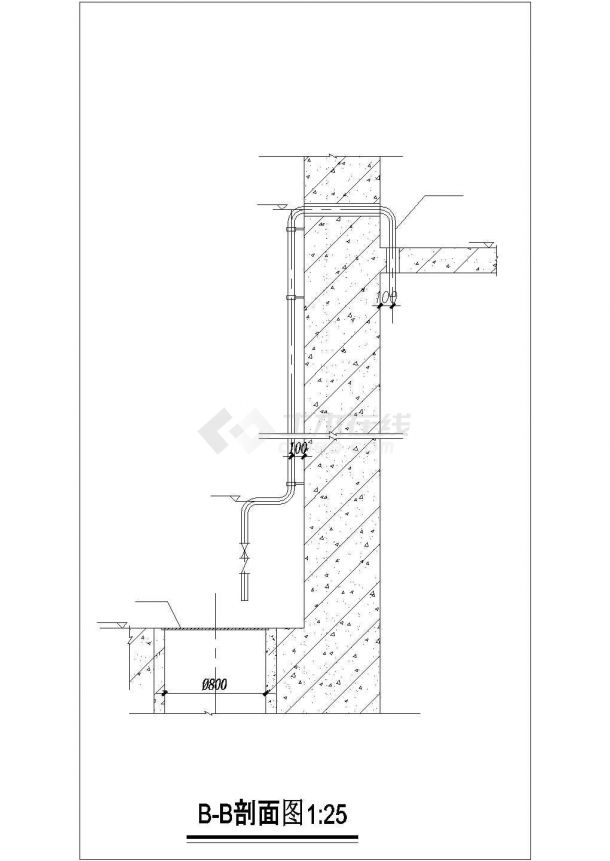 【天津】某雨水泵站水厂施工图纸，含设计说明-图二