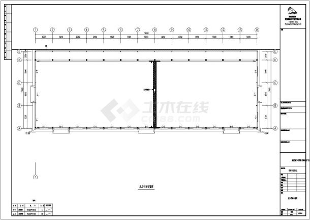 【福建】炼工程预制切钢结构厂房结构施工图-图二