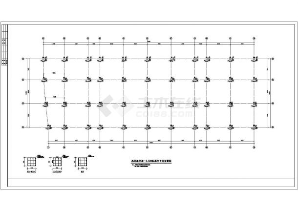 安徽省池州市国际会展中心结构施工图纸-图一