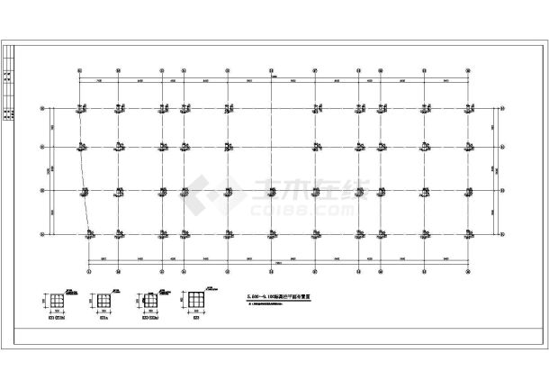 安徽省池州市国际会展中心结构施工图纸-图二