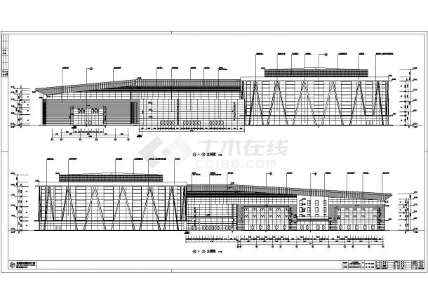 安徽某四层国际会展中心建筑设计施工图-图一