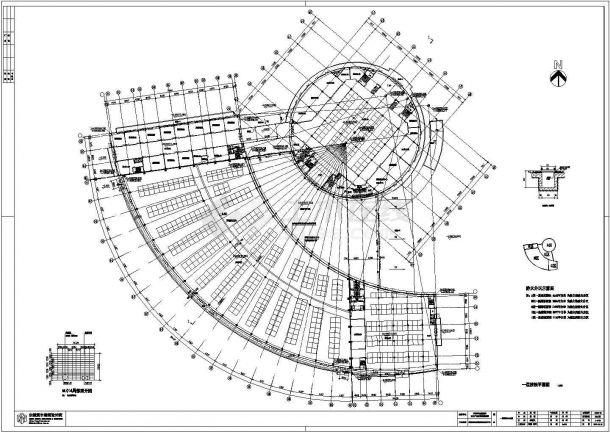 安徽某四层国际会展中心建筑设计施工图-图二