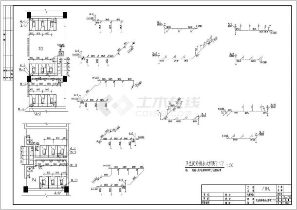 广东某玩具公司厂房给排水平面图（含设计说明）-图二