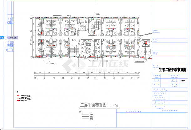 某五层连锁酒店天津凯特项目采暖设计施工图-图二