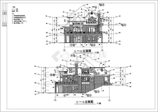 独栋别墅图纸_独栋别墅图纸cad图纸下载-土木在线-图一