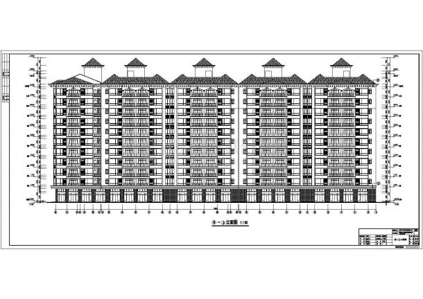 东莞市茶山镇11层剪力墙结构住宅建筑方案设计图纸-图二