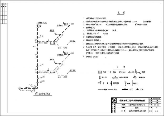 【东莞】某污水厂综合办公楼给排水设计图纸_图1