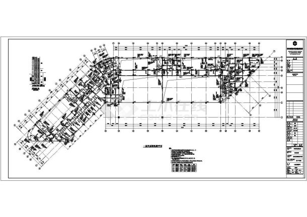 某14层框架剪力墙结构五星级酒店结构图（含建筑图 效果图）-图一
