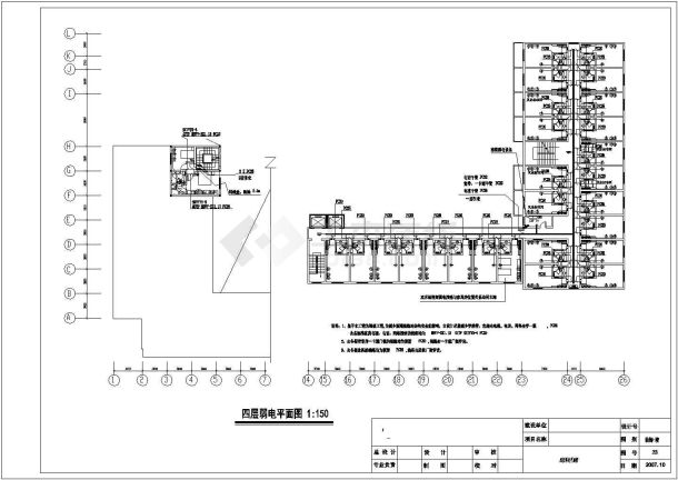 某区域宾馆弱电CAD平面布置参考图-图二