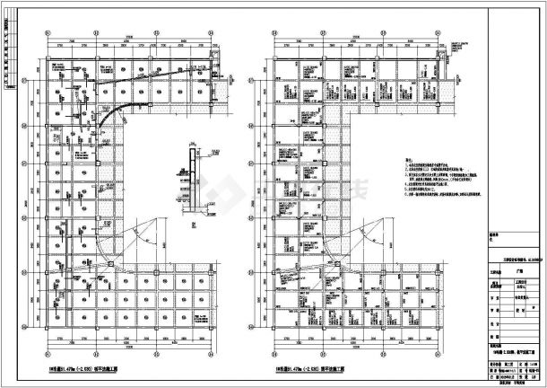 5万平多层商业广场结构施工图（含建筑施工图）-图一