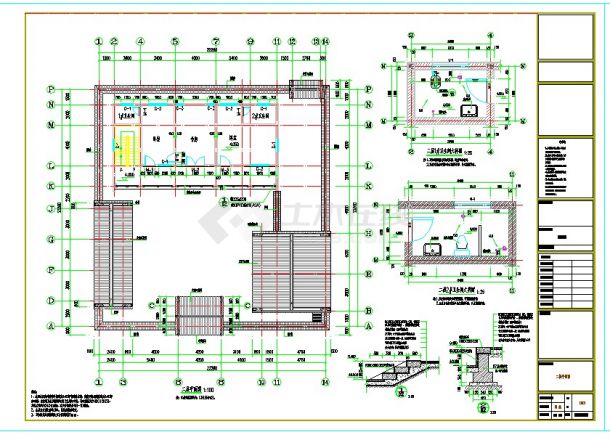 四合院（建筑+结构）全套施工图-图二