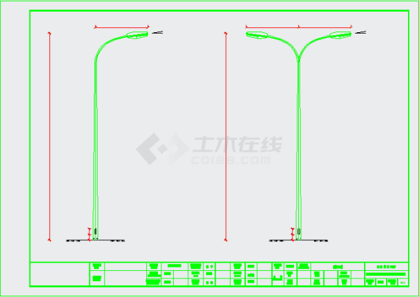 【湖北】城市支路道路照明工程全套施工图-图二