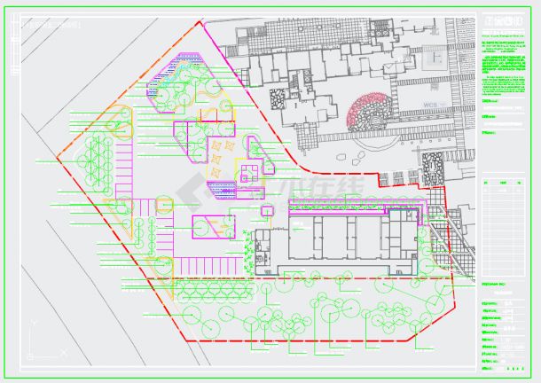 双水湾住宅样板区景观设计施工图纸-图二