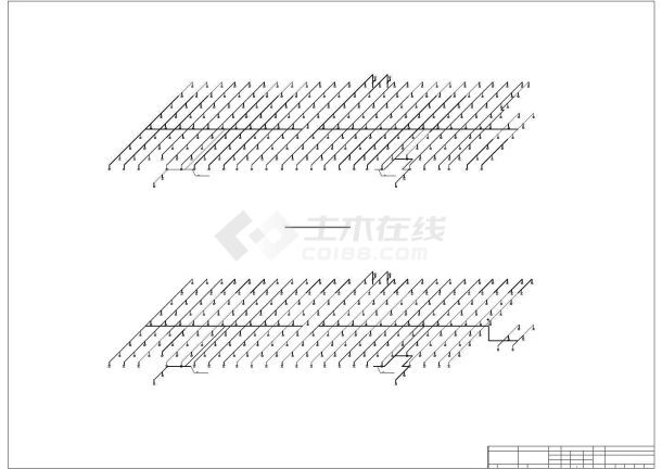 某工业厂房给排水设计cad图纸-图一