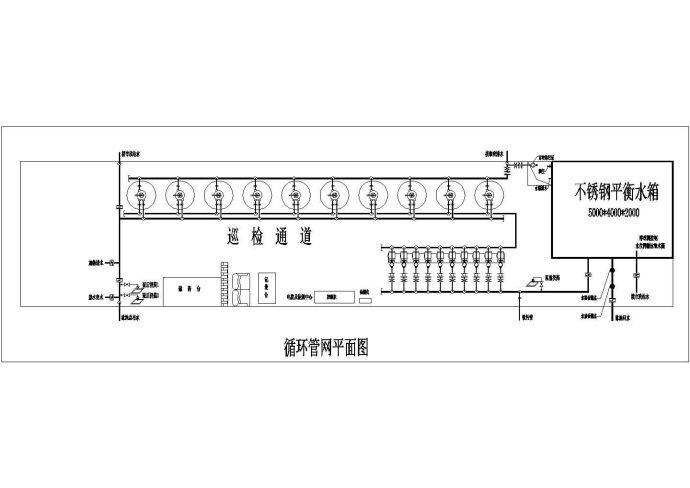 某标准游泳池循环水处理设计cad图纸_图1