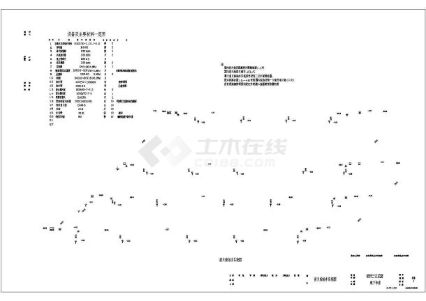 地下车库自动喷淋设计cad图纸-图二