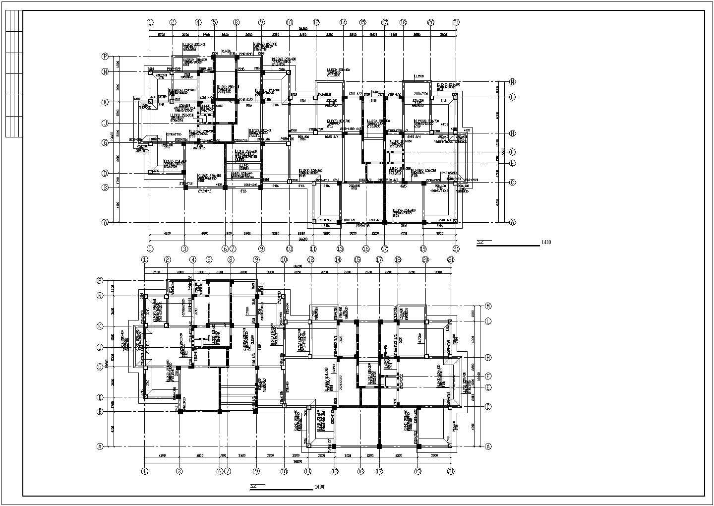 某高层框剪结构住宅楼结构设计施工图