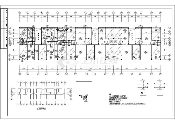 某5层砖混结构住宅楼结构设计施工图-图二