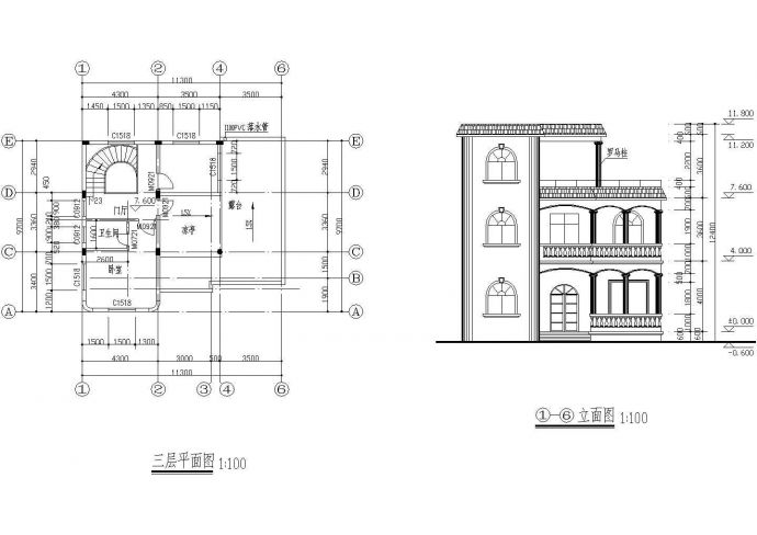 12套三层独栋农村住宅设计方案图_图1