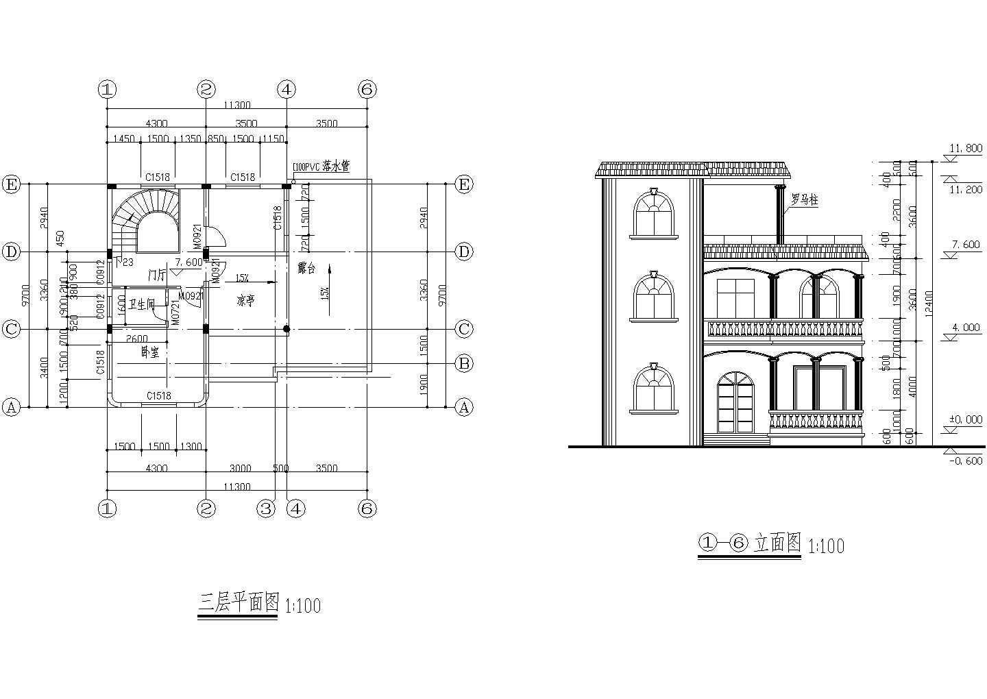 12套三层独栋农村住宅设计方案图