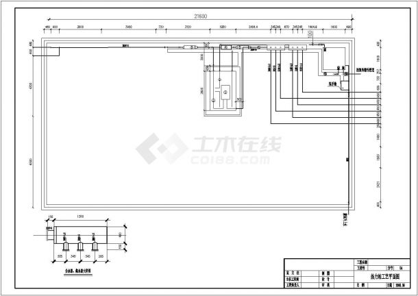 【邯郸市】某大厦热力站工艺管道设计全套图纸-图一
