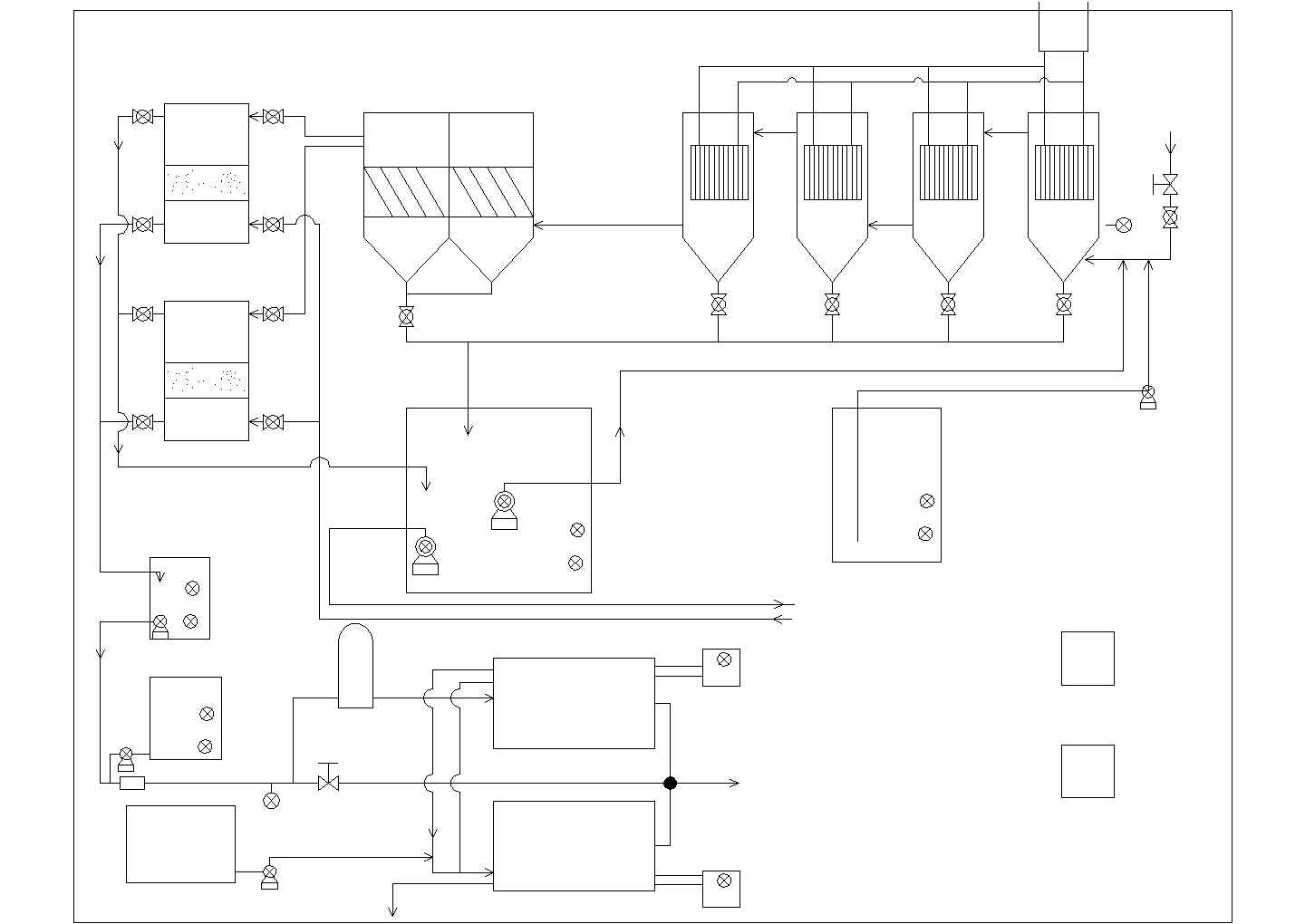 循环水零排放水处理工程图纸
