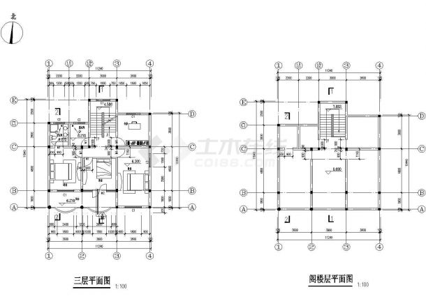  Construction Drawing of Three storey Brick concrete Rural Residential Building - Figure 2