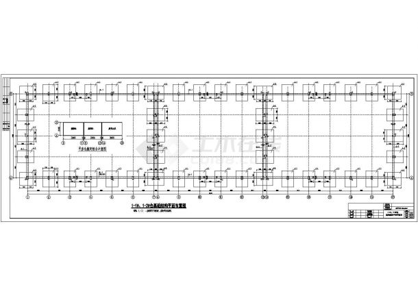 单层钢筋混凝土框排架结构粮仓结构施工图-图二