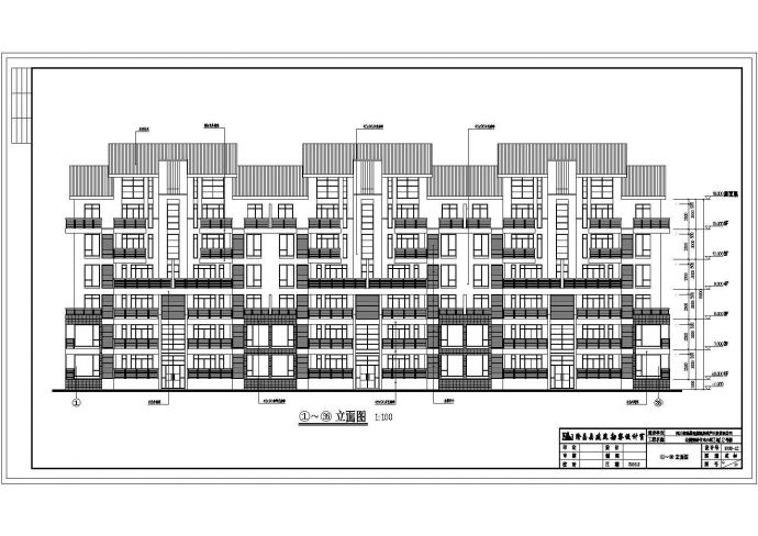 某地多层砖混结构住宅楼建筑方案设计图_图1