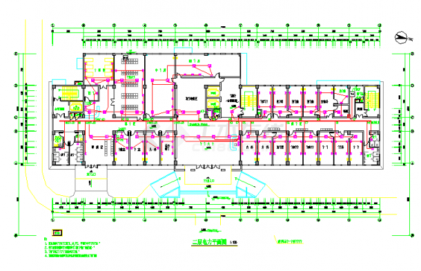 【湖北】医院门诊住院综合楼强弱电施工图-图一