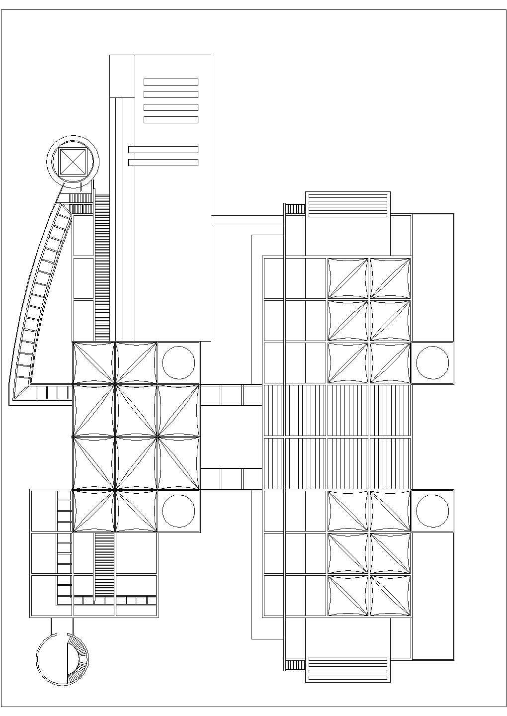 某三层会所建筑方案CAD详图