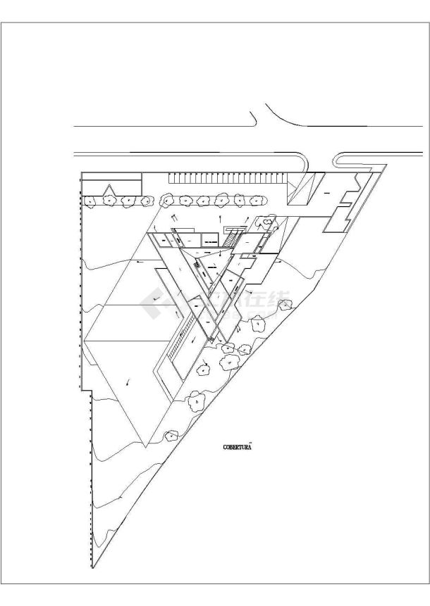 [方案]某三角综合楼建筑方案图（共17张）-图一